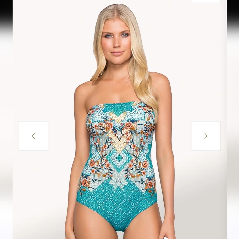 Jets Decorum Bandeau One Piece Swimsuit